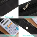 Marspark 30 Packs Pencil Pouch 3 Ring Binder Pen Pouch Cloth Pencil Pouches Zipper Pencil Case Bag with Clear Window for School Office Writing Supplies - Image 3